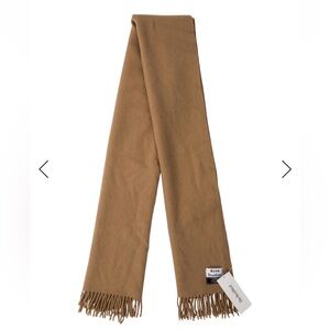 Acne Studios tan wool scarf
